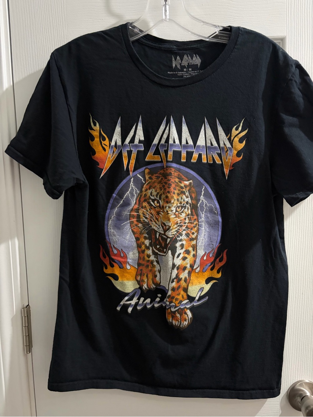Def Leppard Graphic Tee - Black with White Logo